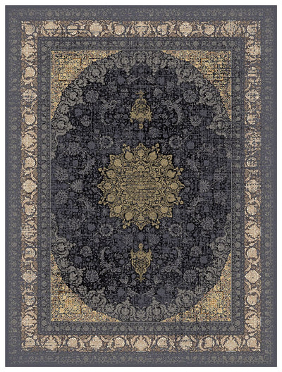 Oriental Woven Rug Golden Glam