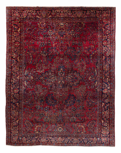 Sarouk Rug 270x360cm - Oriental Rug - dark red
