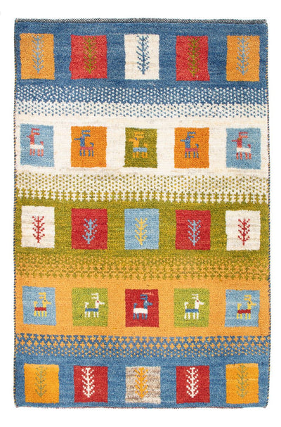 Persian Gabbeh Rug 60x90cm - Perserteppich Wollteppich