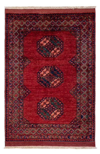 Afghan Rug 124x179cm - Oriental Rug - red