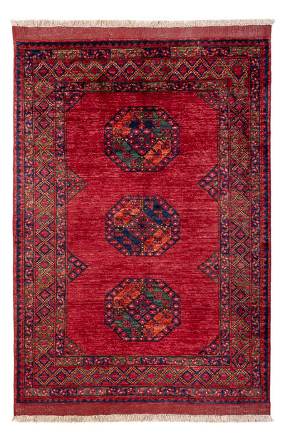 Afghan Rug 124x180cm - Oriental Rug - red