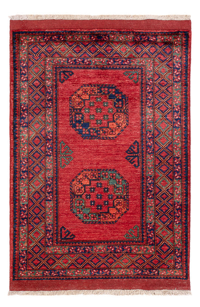 Afghan Rug 104x149cm - Oriental Rug - red