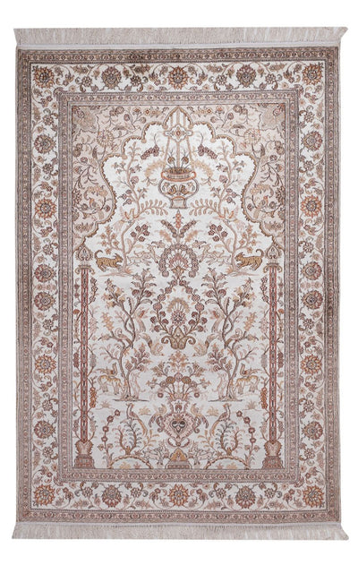 Chinese Silk Rug 122x183cm - Oriental Rug