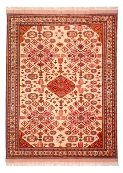 Afghan Silk Rug 217x288cm - Oriental Rug