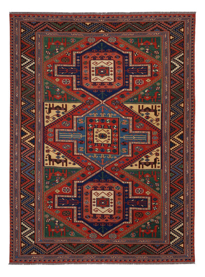 Afghan Kilim Rug 205x276cm - red