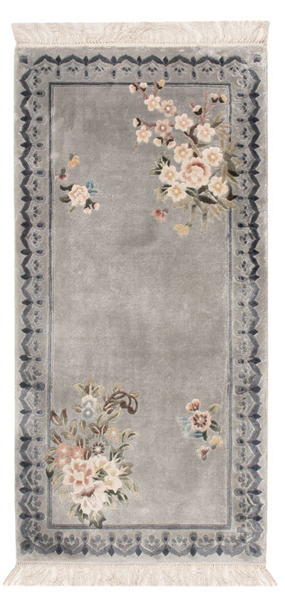 Chinese Silk Rug 60x124cm - Oriental Rug