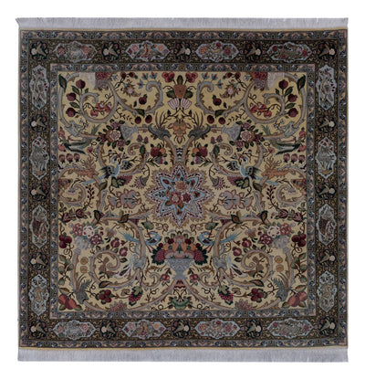Tabriz - 50 Raj Rug 200x200cm - Persian Rugs