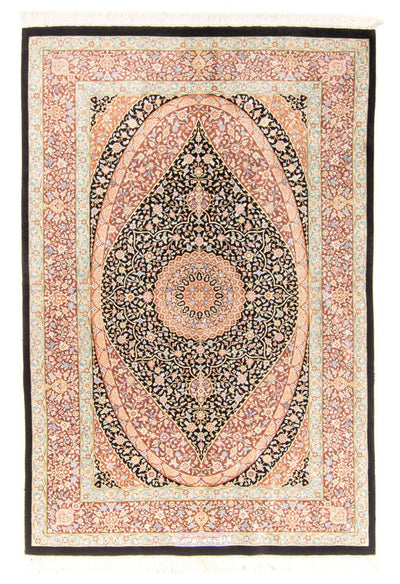 Qom Silk Rug 101x154cm - Persian Rugs