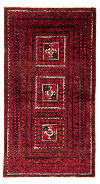 Belutsch Rug 125x237cm - Persian Rugs - red