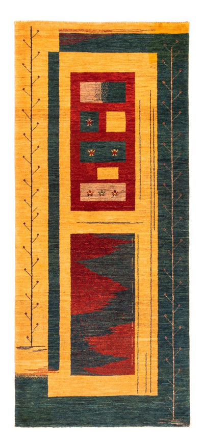 Persian Gabbeh Rug 80x198cm - Perserteppich Wollteppich