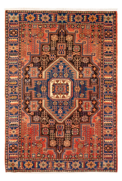 Nahavand Rug 140x202cm - Persian Rugs - dark blue