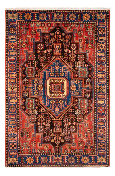 Nahavand Rug 142x204cm - Persian Rugs - blue