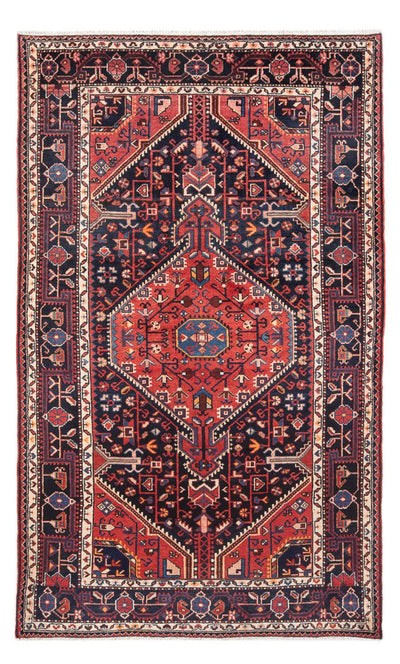 Hamadan Rug 135x234cm - Persian Rugs - dark blue