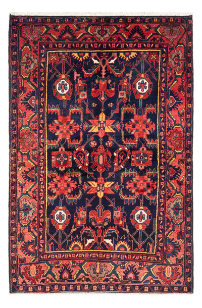 Hamadan Rug 133x210cm - Persian Rugs - dark blue