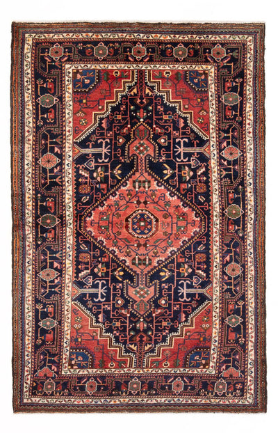 Hamadan Rug 137x215cm - Persian Rugs - dark blue