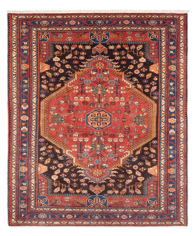Hamadan Rug 164x226cm - Persian Rugs - light red