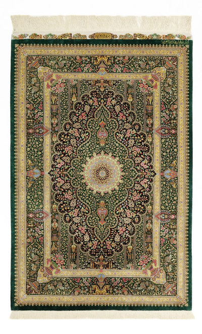 Qom Rug 99x156cm - Persian Rugs
