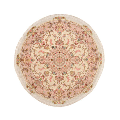 Tabriz - 50 Raj Rug 143x143cm - Persian Rugs
