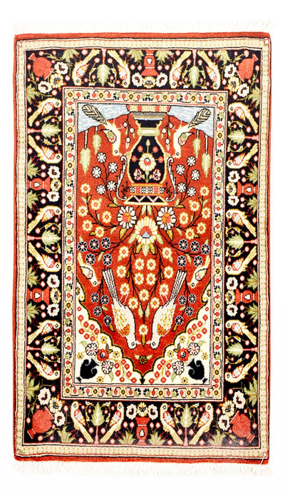 Qom Rug 60x105cm - Persian Rugs - multicolored