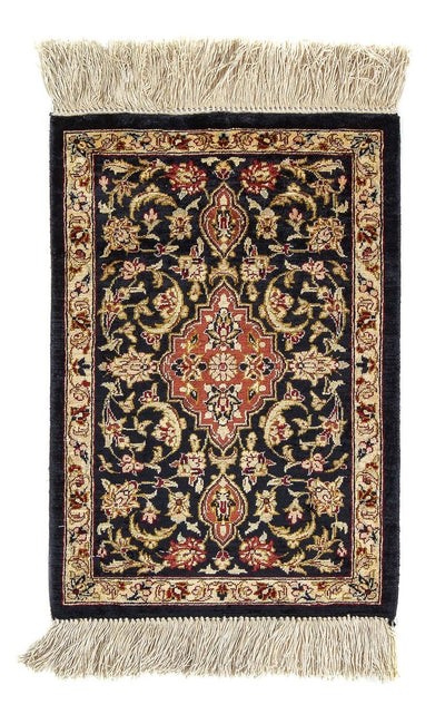 Qom Silk Rug 28x41cm - Persian Rugs