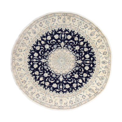 Nain Rug 295x295cm - Persian Rugs - dark blue
