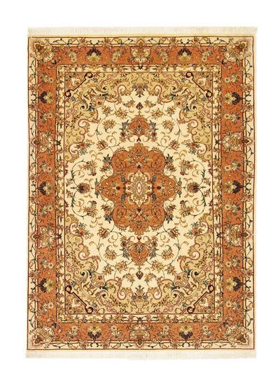 Tabriz - 50 Raj Rug 103x143cm - Persian Rugs
