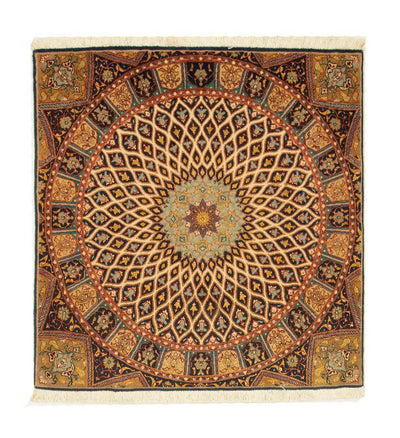 Tabriz - 50 Raj Rug 100x100cm - Persian Rugs