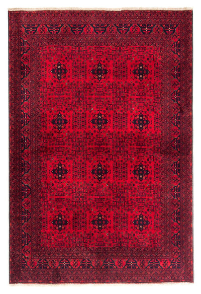 Afghan Rug 171x230cm - Oriental Rug - dark red