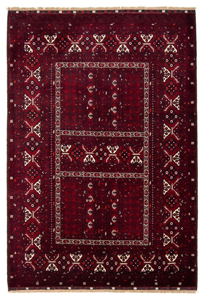 Turkaman Rug 164x243cm - Persian Rugs - dark red