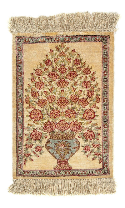 Qom Silk Rug 31x42cm - Persian Rugs