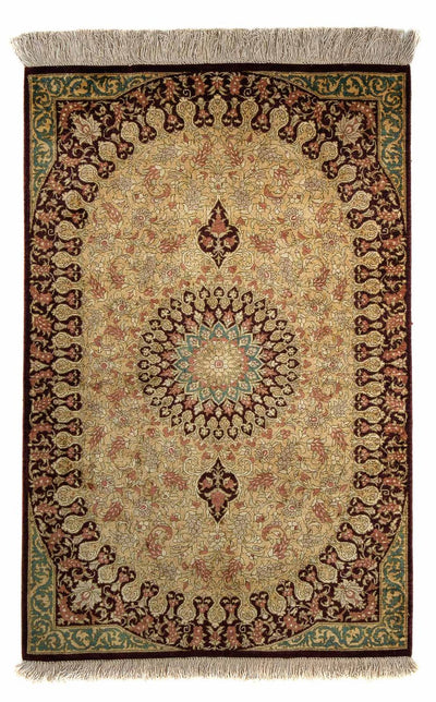 Qom Rug 59x90cm - Persian Rugs
