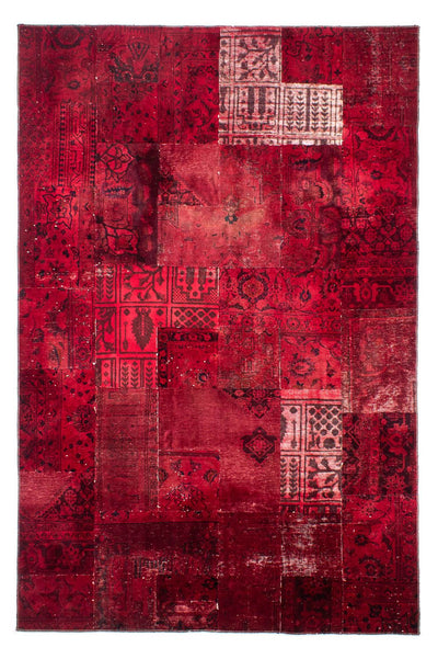 Patchwork Rug 194x293cm - Perserteppich Wollteppich