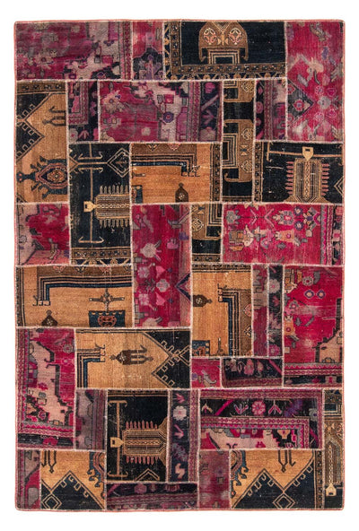 Patchwork Rug 164x244cm - Perserteppich Wollteppich