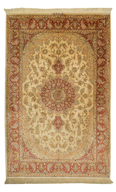 Qom Silk Rug 130x210cm - Oriental Rug