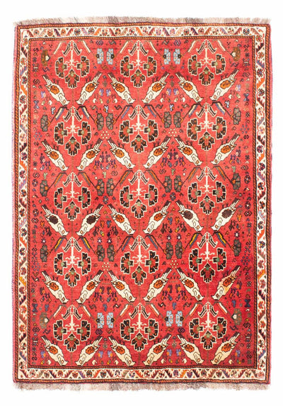 Shiraz Rug 117x162cm - Persian Rugs - light red