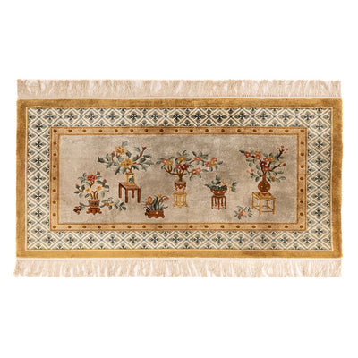Chinese Silk Rug 93x154cm - Oriental Rug