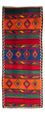 Runner Kelim Rug - Old - 360 x 150 cm - multicolored