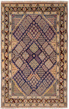 Isfahan Rug 92x143cm - Persian Rugs - Rectangle / Blue / 92 x 143 cm Rectangle
