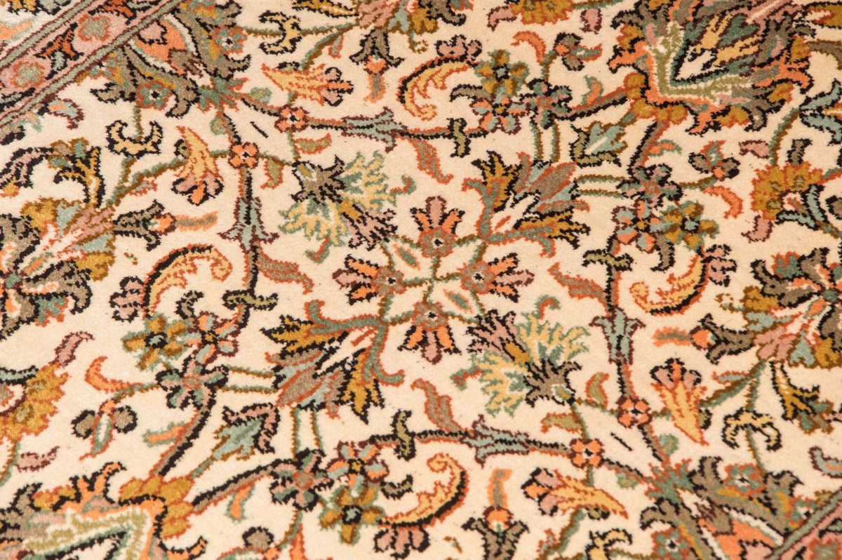 Silk Rug - Kashmir Silk - 95 x 62 cm - beige