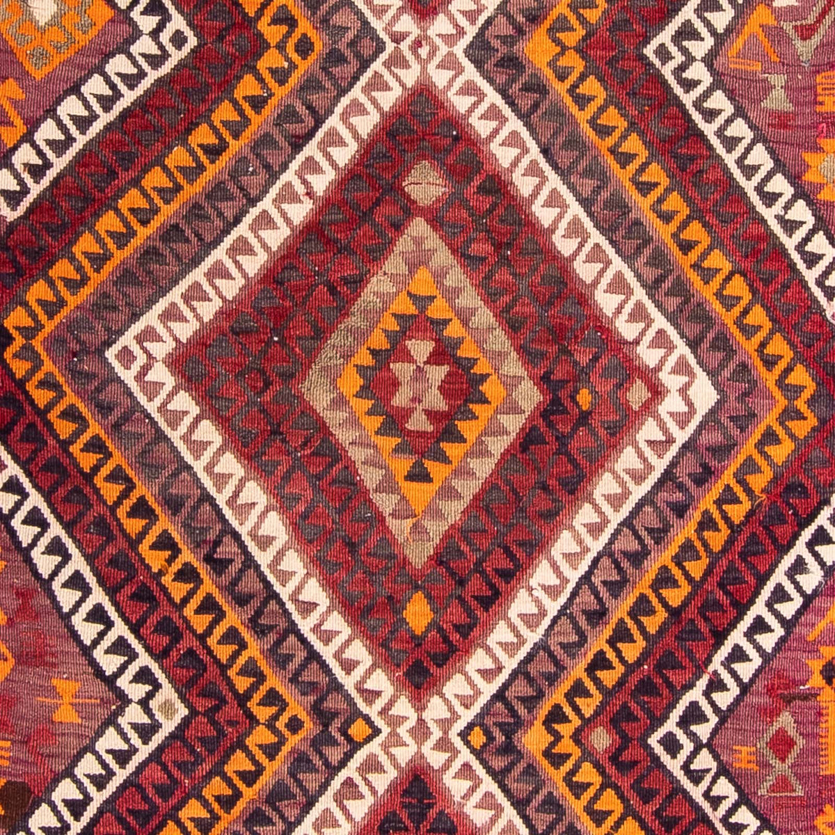 Runner Kelim Rug - Old - 375 x 140 cm - multicolored