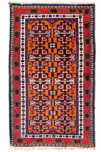 Belutsch Rug - 137 x 79 cm - multicolored