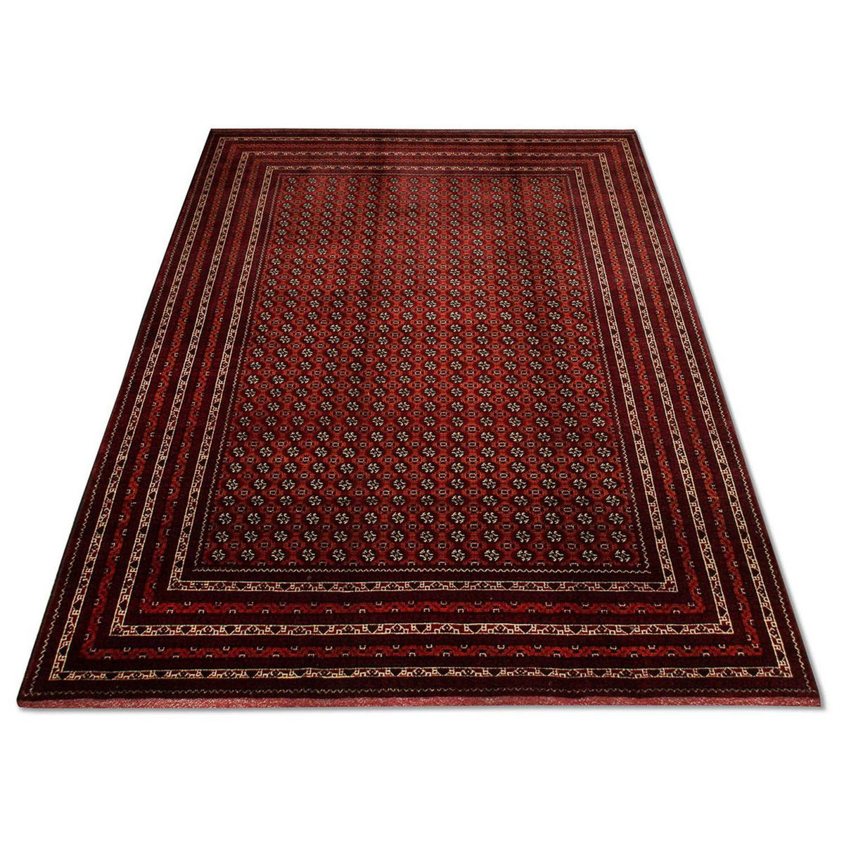 Afghan Rug - Bukhara - 293 x 201 cm - red