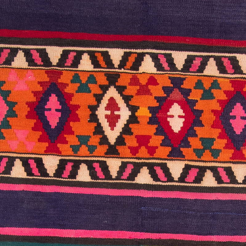 Runner Kelim Rug - Old - 370 x 145 cm - multicolored