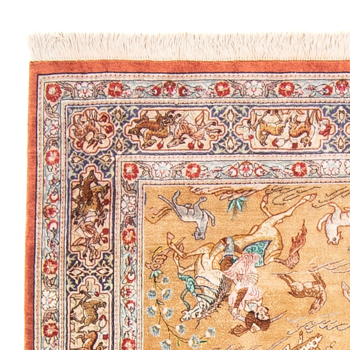 Silk Rug - Ghom Silk - Premium - 156 x 100 cm - gold