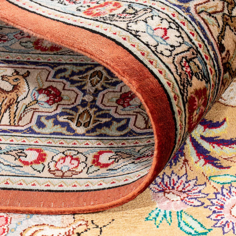 Silk Rug - Ghom Silk - Premium - 156 x 100 cm - gold