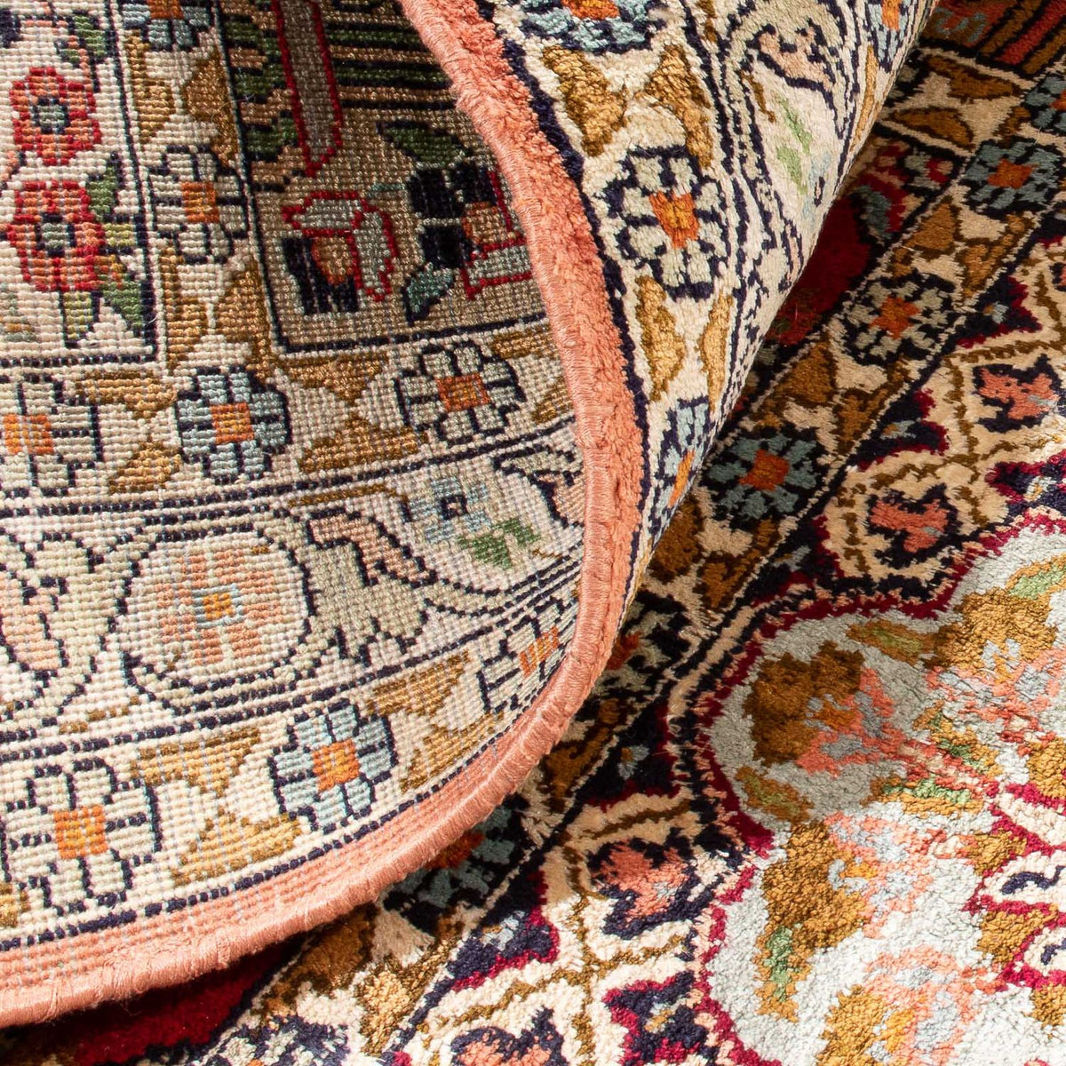 Silk Rug - Kashmir Silk - 155 x 80 cm - multicolored