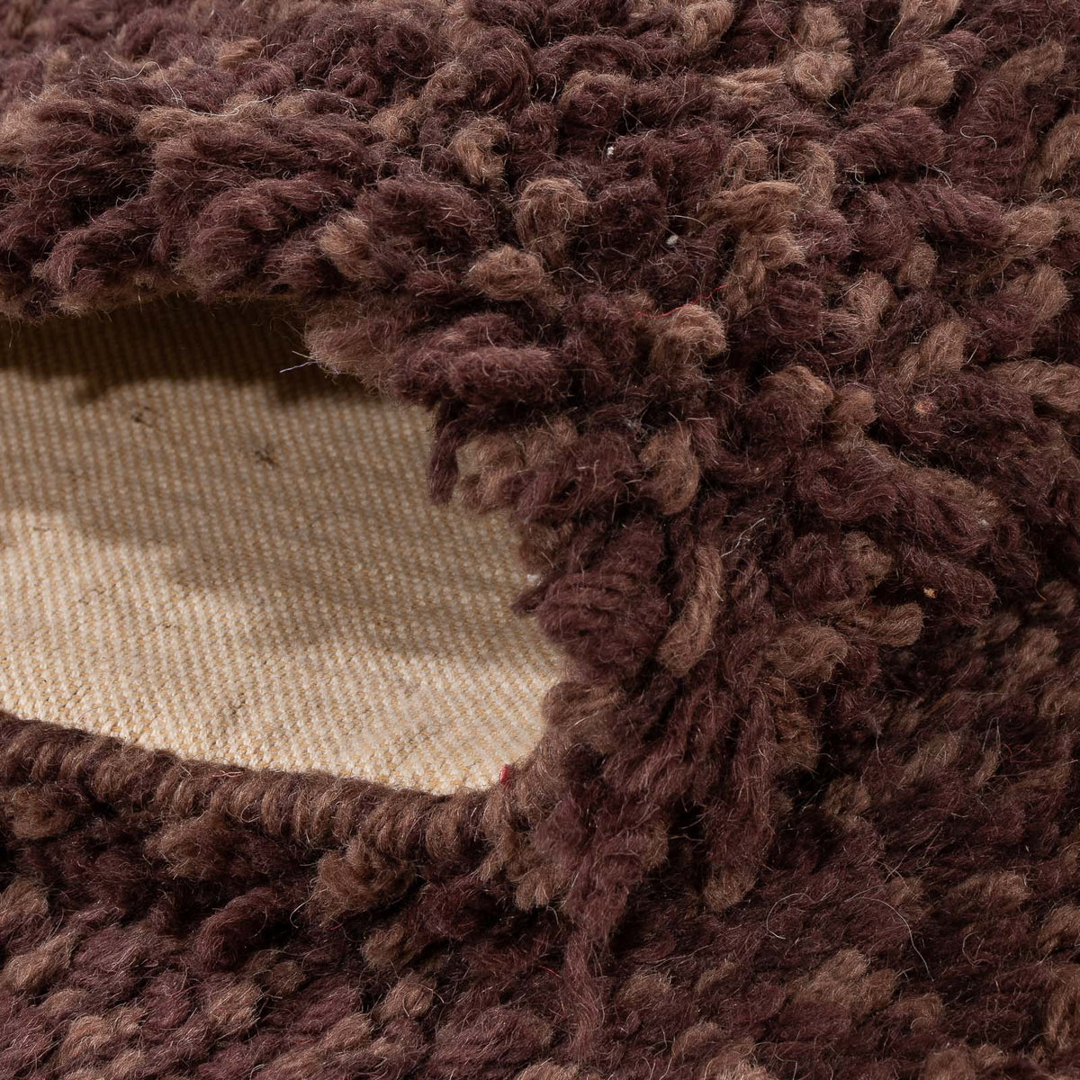 Runner High-Pile Rug - 201 x 69 cm - brown