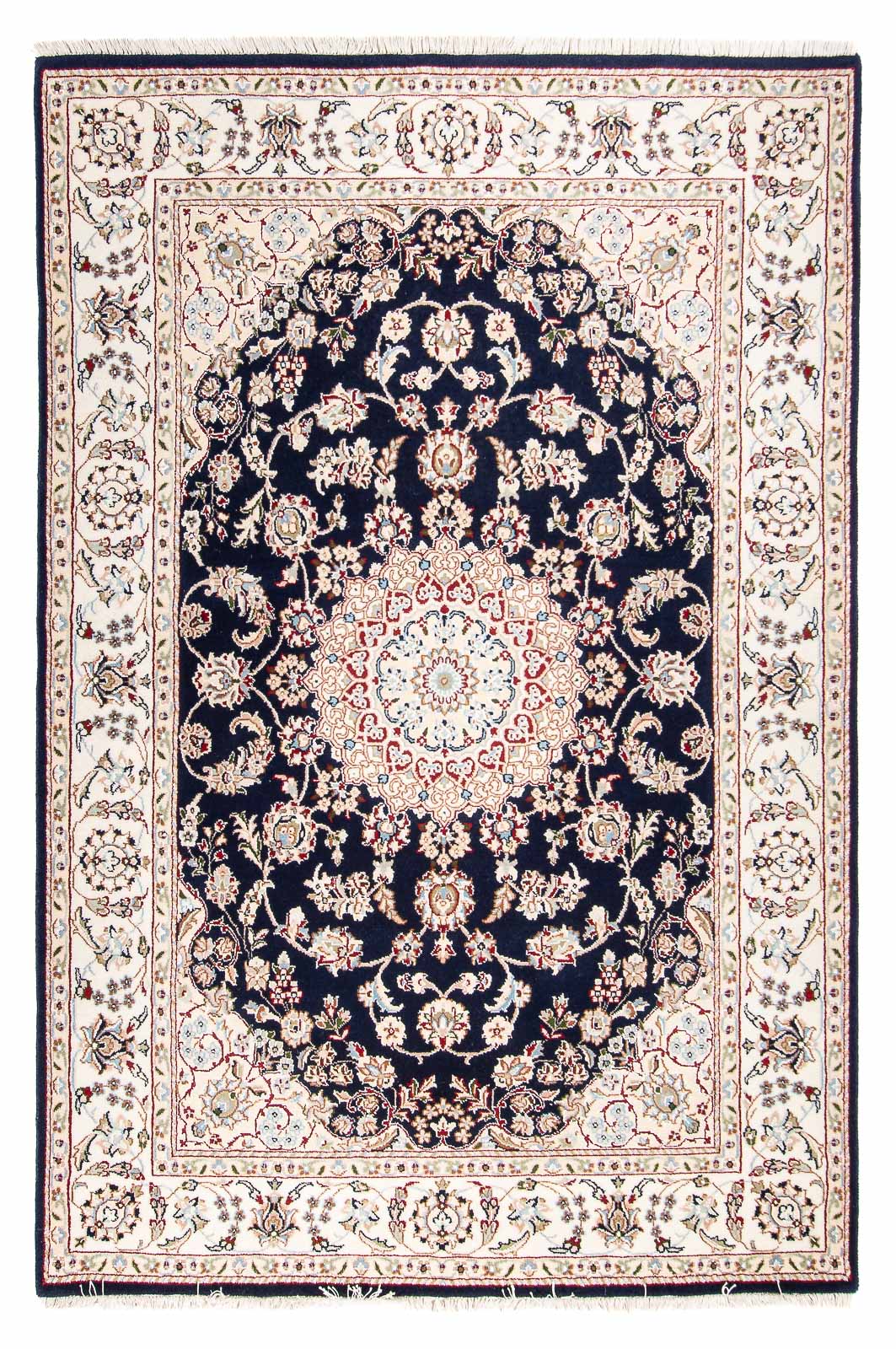 Oriental Rug - Nain - Indus - 196 x 134 cm - dark blue