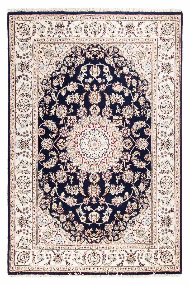 Oriental Rug - Nain - Indus - 196 x 134 cm - dark blue