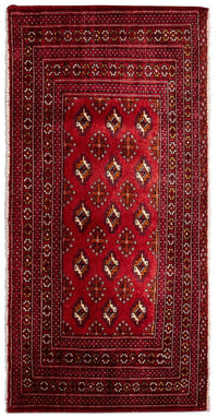 Turkaman Rug - 140 x 70 cm - red